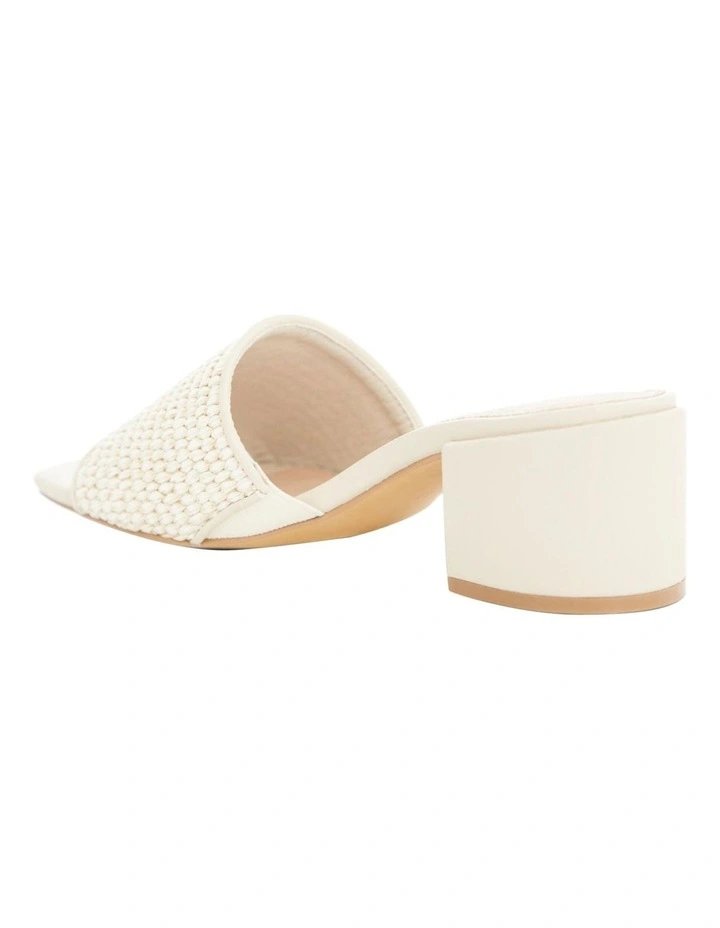 Glenda Sandals in Bone Raffia image 3