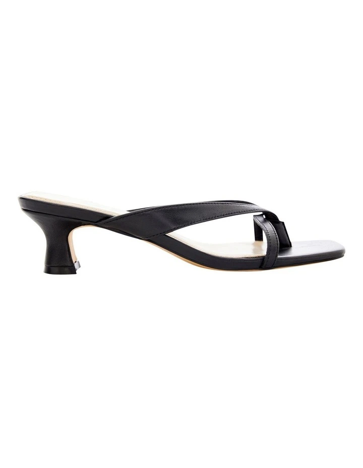 Matrix Sandals in Black Leather image 1