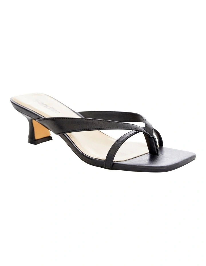 Matrix Sandals in Black Leather image 2