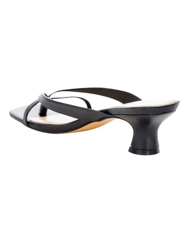 Matrix Sandals in Black Leather image 3