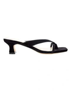 Matrix Sandals in Black Suede