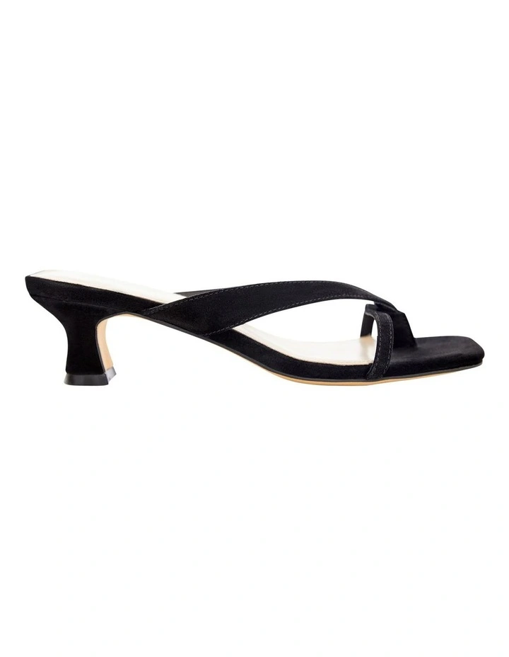 Matrix Sandals in Black Suede image 1