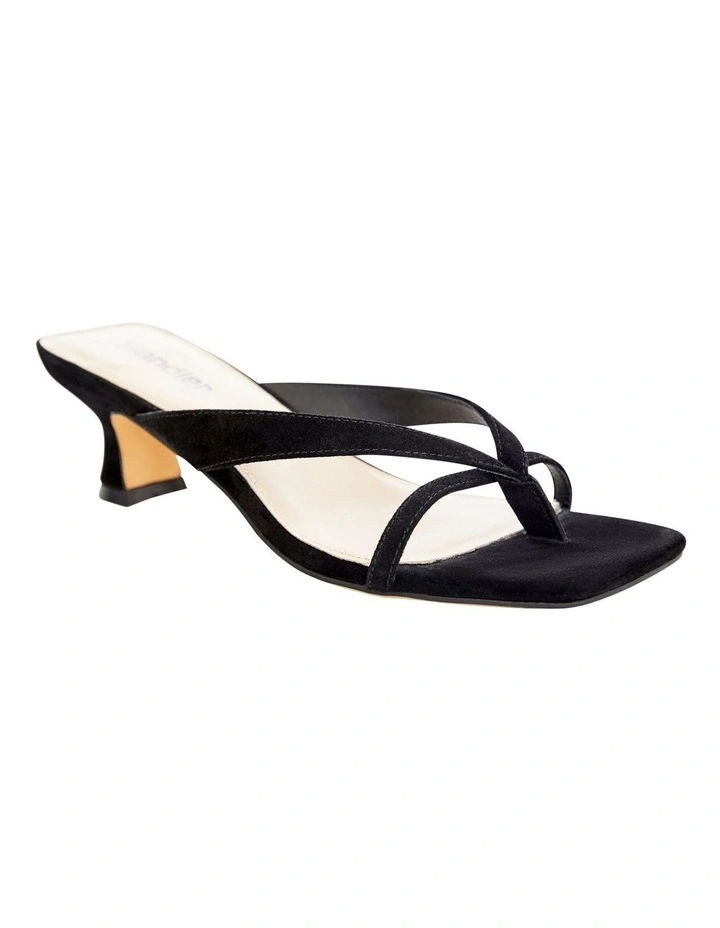 Matrix Sandals in Black Suede image 2