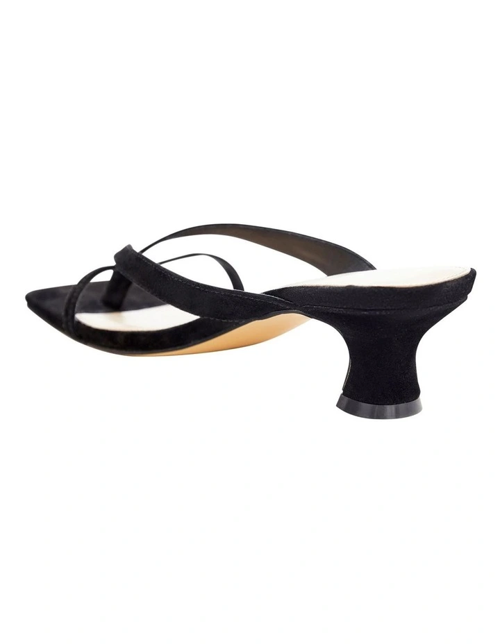 Matrix Sandals in Black Suede image 3