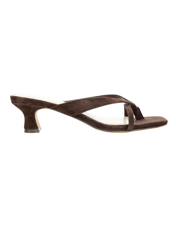 Matrix Sandals in Chocolate Suede image 1