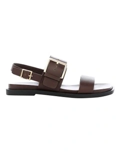Meadow Sandals in Chocolate Leather