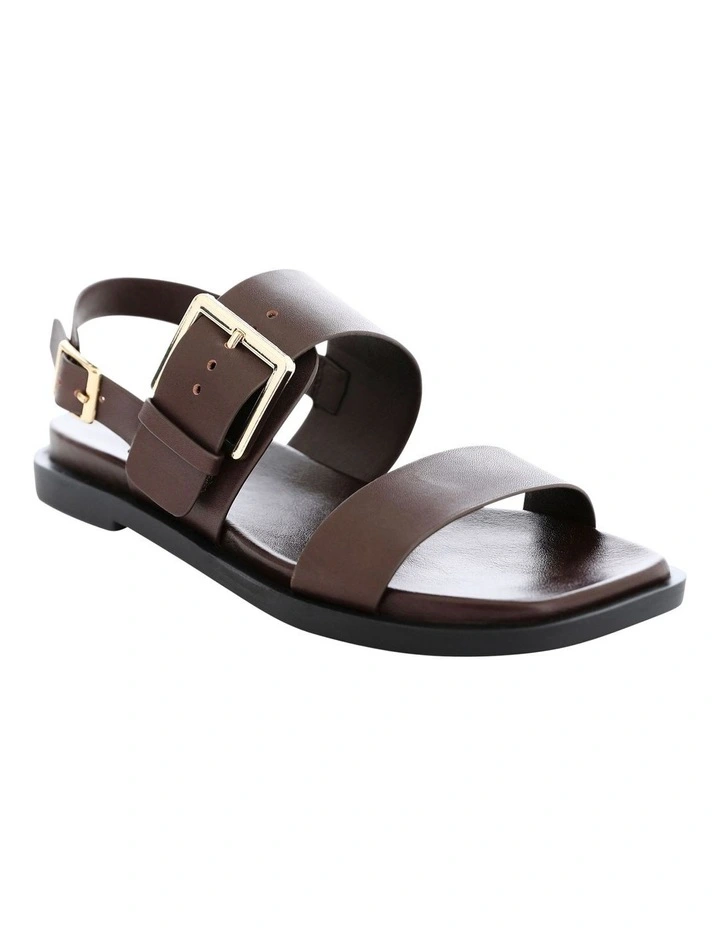 Meadow Sandals in Chocolate Leather image 2