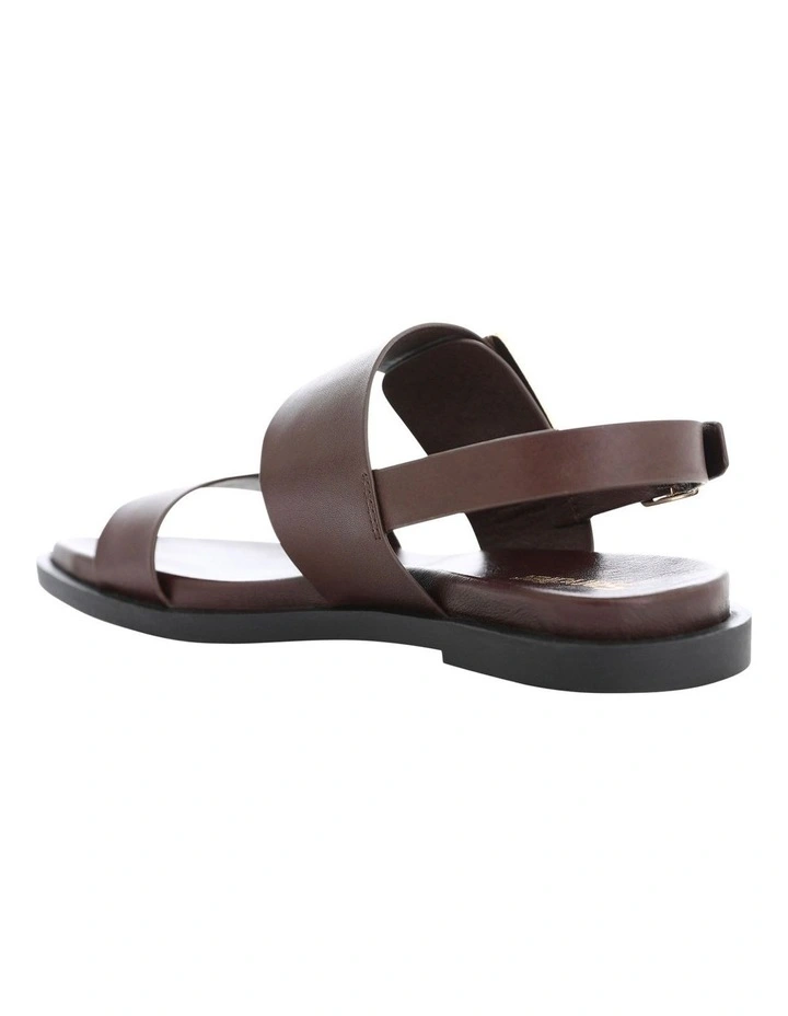 Meadow Sandals in Chocolate Leather image 3