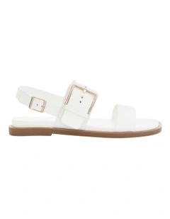 Meadow Sandals in White Leather