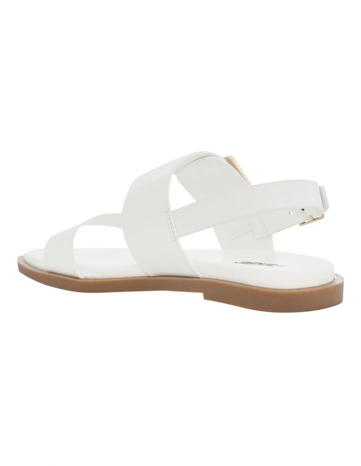 Meadow Sandals in White Leather image 3