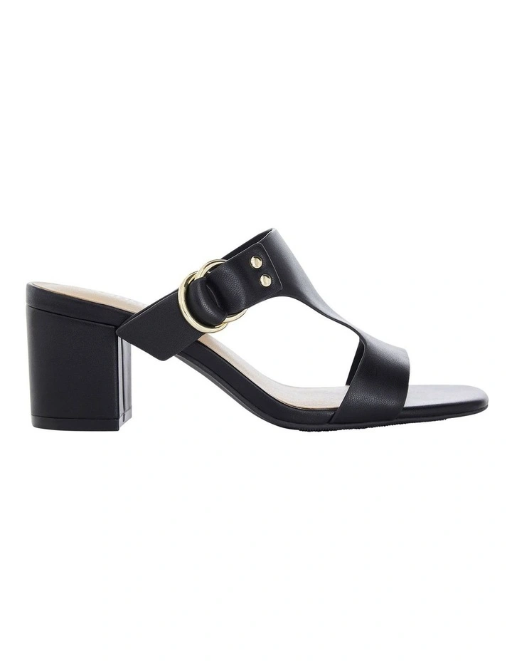 Harper Sandals in Black Leather image 1