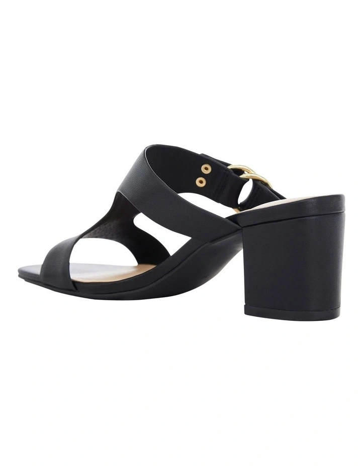 Harper Sandals in Black Leather image 3