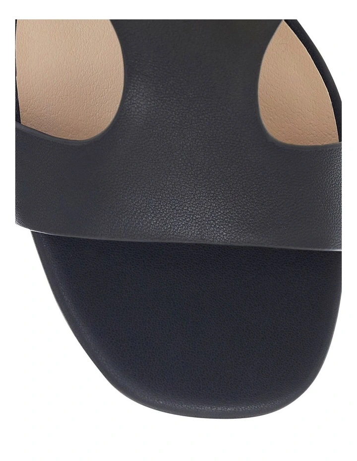 Harper Sandals in Black Leather image 4