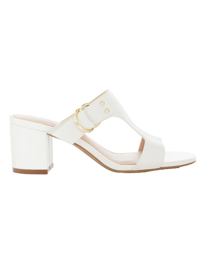 Leather Harper Sandals in White image 1