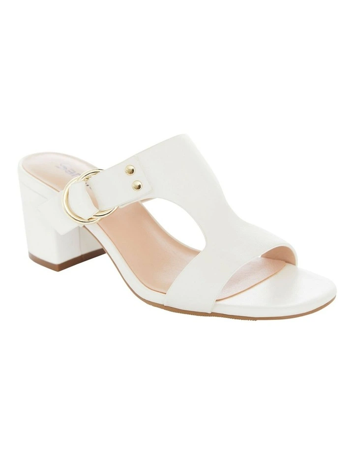 Leather Harper Sandals in White image 2
