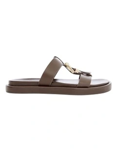 Nelly Sandals in Chocolate Leather