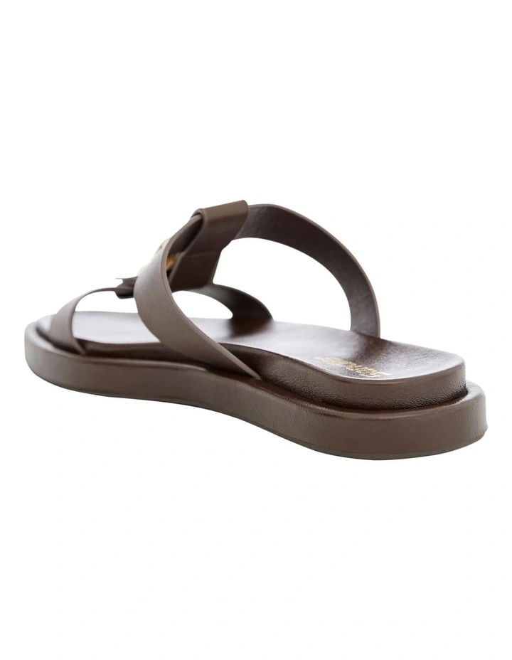 Nelly Sandals in Chocolate Leather image 3