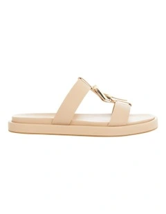 Nelly Leather Sandals in Nude Glove