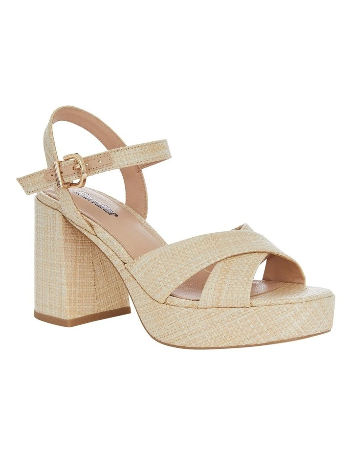 Sienna Sandals in Natural Raffia image 2