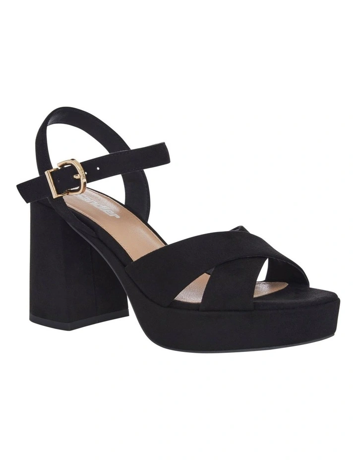 Sienna Sandals in Black Micro image 2