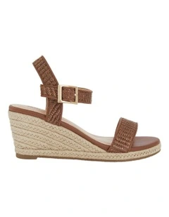 Africa Sandals in Tan Raffia