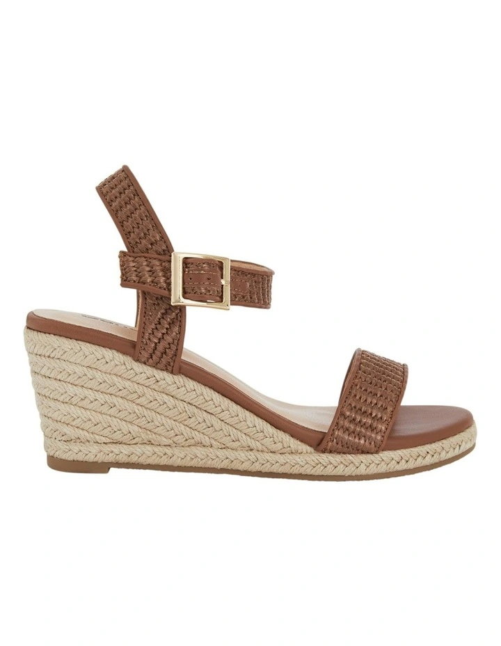 Africa Sandals in Tan Raffia image 1