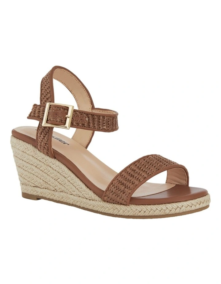 Africa Sandals in Tan Raffia image 2