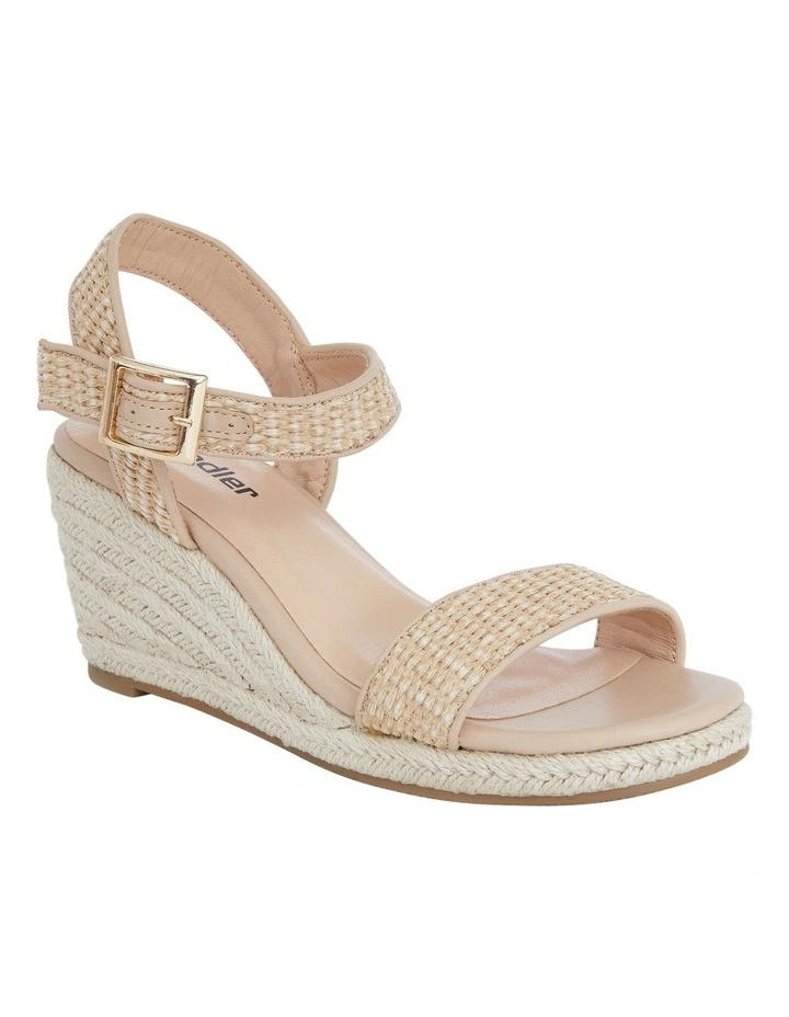 Africa Sandals in Tan Raffia image 2