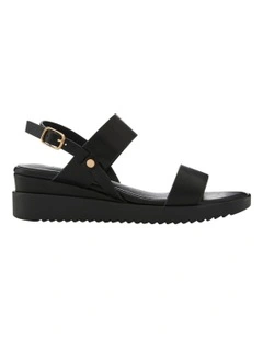 Vespa Sandals in Black On Black