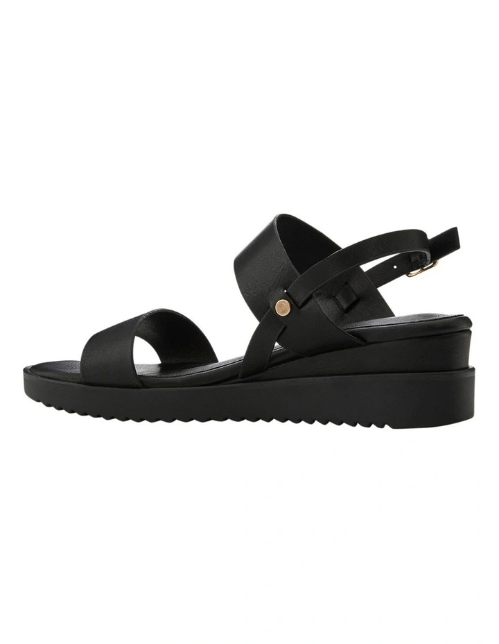 Vespa Sandals in Black On Black image 3