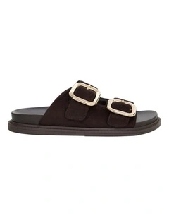 Byron Sandals in Chocolate Micro