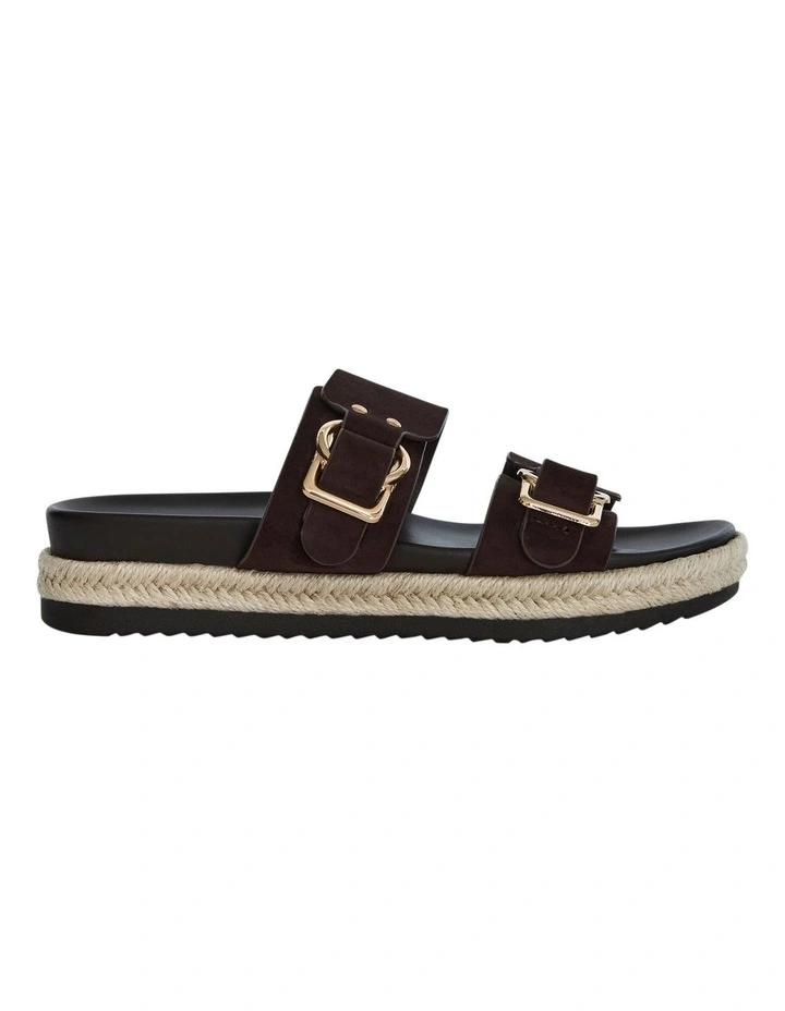 Fallon Sandals in Chocolate Micro image 1