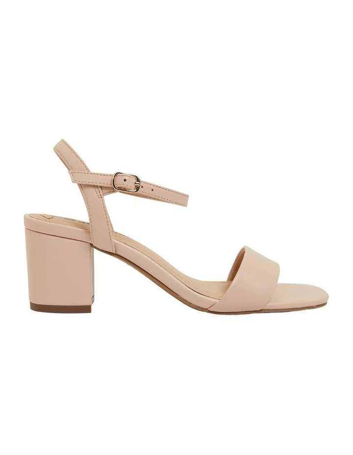 Heather Sandals in Blush Leather image 1