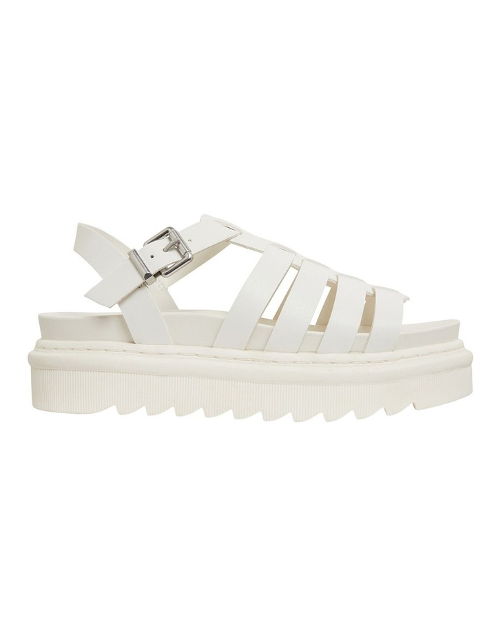 white platform cork sandals