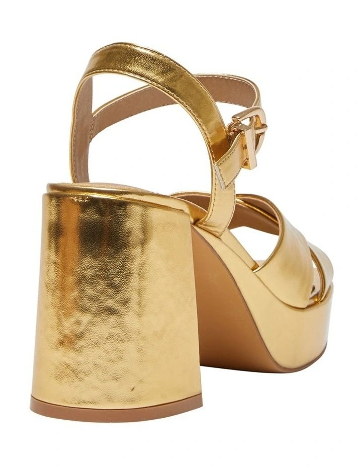 Sienna Sandals in Gold Metallic image 4