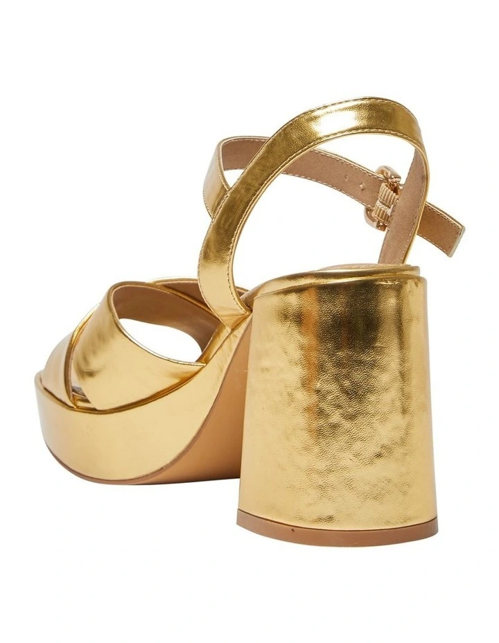 Sienna Sandals in Gold Metallic image 6