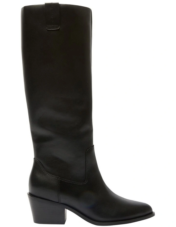 Justice Leather Boots in Black image 1