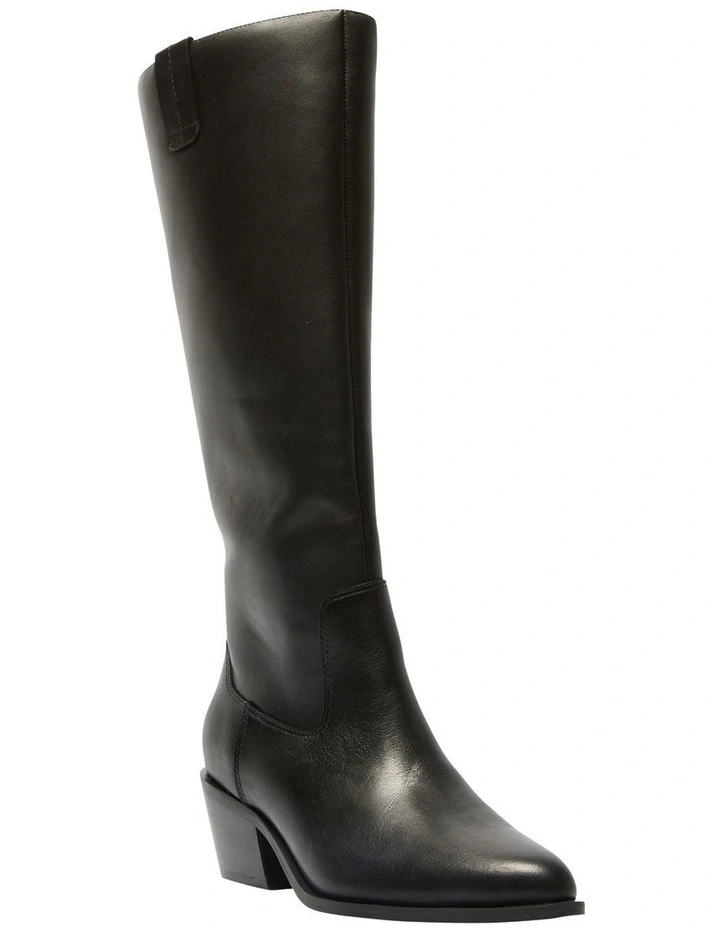 Justice Leather Boots in Black image 3
