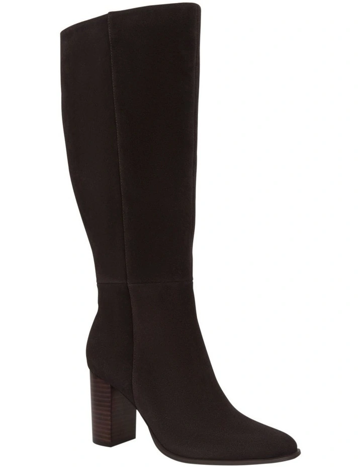 Jetset Boots In Chocolate Suede image 2