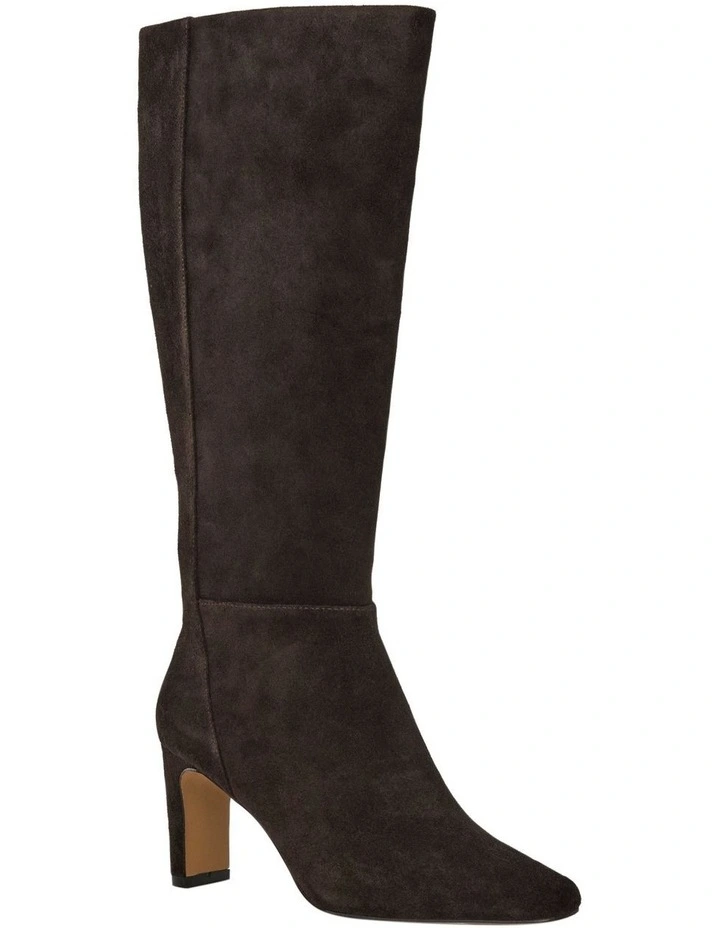 Daria Boots In Chocolate Suede image 2