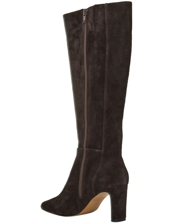 Daria Boots In Chocolate Suede image 3