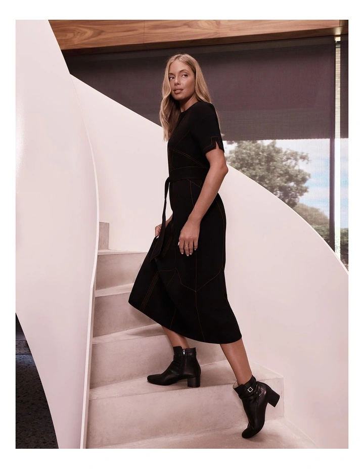 Bravo Leather Boots in Black image 2