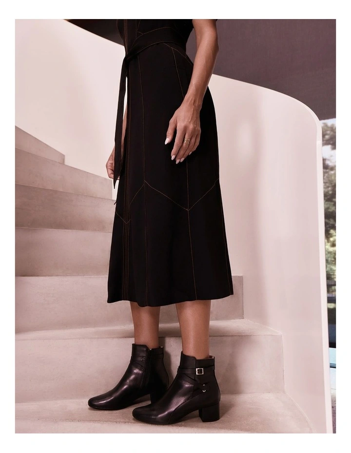 Bravo Leather Boots in Black image 3