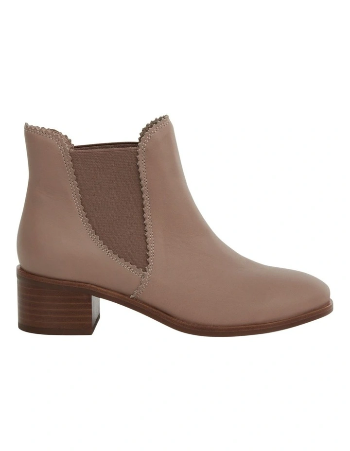 Blaze Leather Boots in Taupe image 1