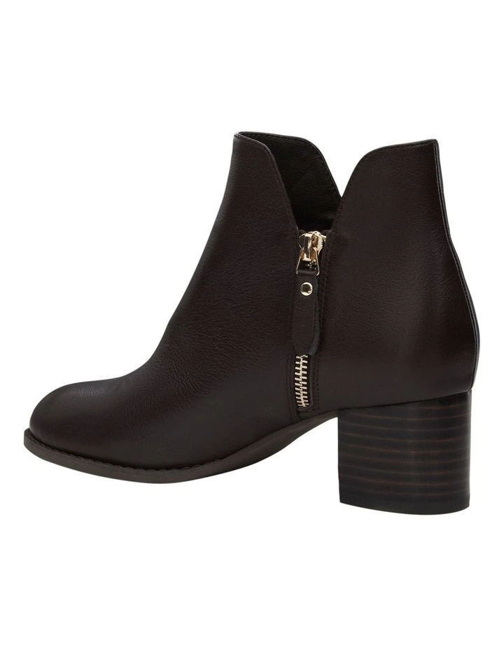 Latch Ankle Boots in Chocolate Leather image 3
