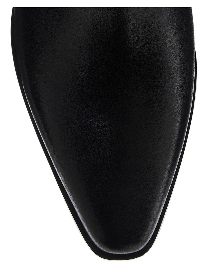 Jersey Boots in Black Leather image 4