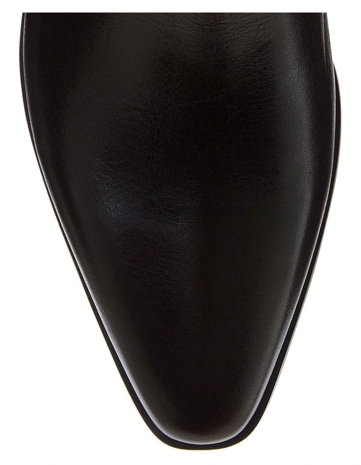 Jersey Boots in Chocolate Leather image 4