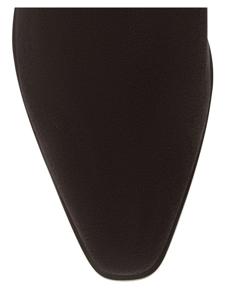 Jersey Boots in Chocolate Suede image 4