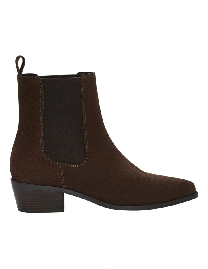Jersey Boots in Tan Suede image 1
