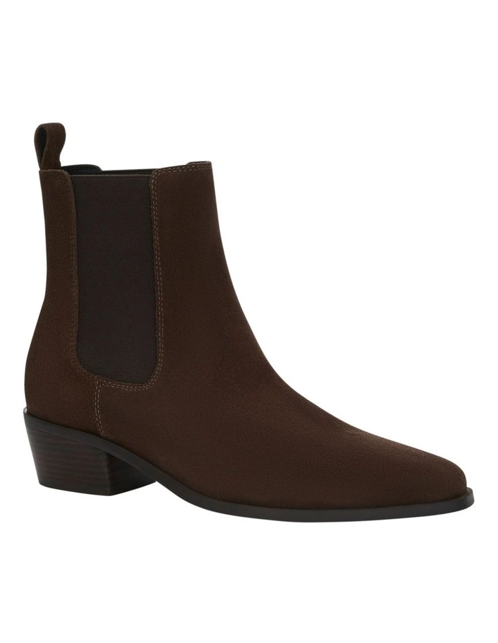 Jersey Boots in Tan Suede image 2